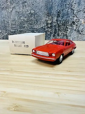 1974 Ford Mustang Plastic Promo Car Bright Red With Original Box • $79.99