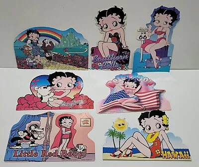 VTG HTF Betty Boop Lot Of 7 Large Di-Cut Post Cards Wizard Of Oz Hawaii Red Hood • $14