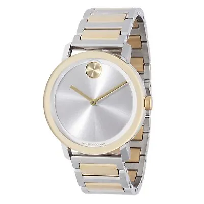 Movado 3600887 Men's Bold Evolution Silver-Tone Dial Quartz Watch • $295