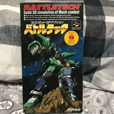 Victor BATTLETECH Nintendo Super Famicom SNES Used Action Japanese Retro Game  • $50.49