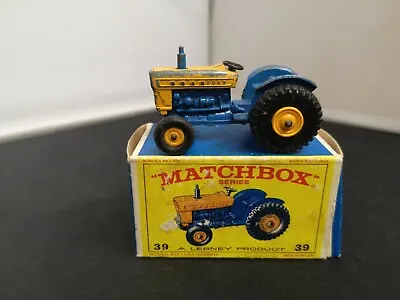 £139.99 • Buy C184-MATCHBOX LESNEY No39C FORD TRACTOR AND ORIGINAL BOX. LONG EXHAUST STACK 