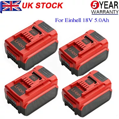 £119.99 • Buy 1-4Pack For Genuine Einhell 4511396 18V 5.0Ah Power-X-Change Battery Replacement