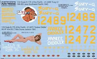 1/32 B17E Early War Heavies Over Pacific Suzy Q Yankee Diddl'er • $23.08