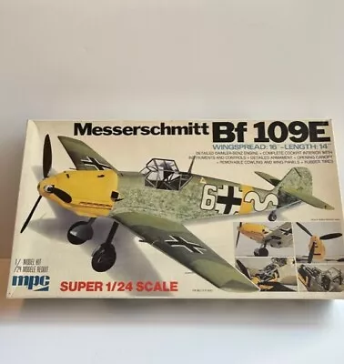 Mpc Messerschmitt Bf 109e Super 1/24 Scale Airplane • $135