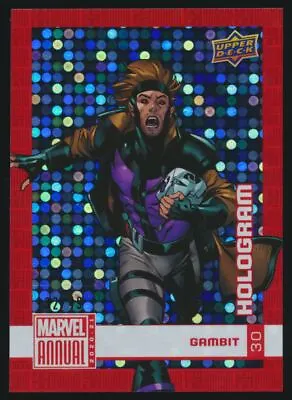 2020 2020-21 Upper Deck Marvel Annual Foil Hologram #30 Gambit 32/49 • $174.99