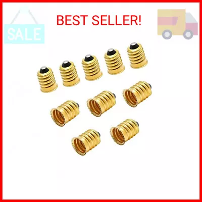 Qjaiune 10 Pack E14 To E12 Adapter Converter European To Candelabra Reducer Pu • $10.05