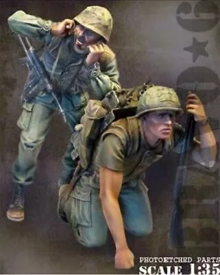 Unpainted 1/35 US Marine Corps Vietnam War Resin Figure Model Kit Unassembled • £16.36