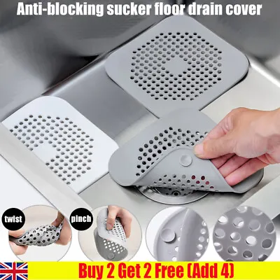 £3.18 • Buy Shower Bath Hair Stopper Plug Hole Waste Catcher Trap Drain Sink Strainer Filter