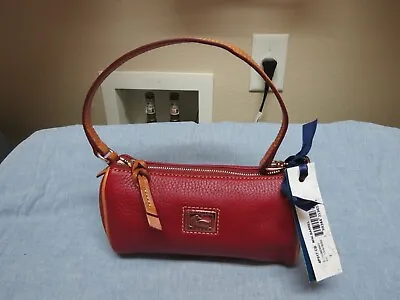 Dooney & Bourke Cranberry Pebble Leather Mini Barrel Bag Nwt • $59.99