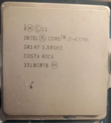 Intel I7-4770K 3.50 GHz 8MB Quad Core CPU Processor LGA1150 SR147 • £34.99