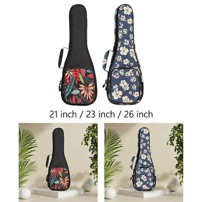 $34.03 • Buy Travel Ukelele Carrying Case Gig Bags Musical Sheet Case Shoulder Bag Thick
