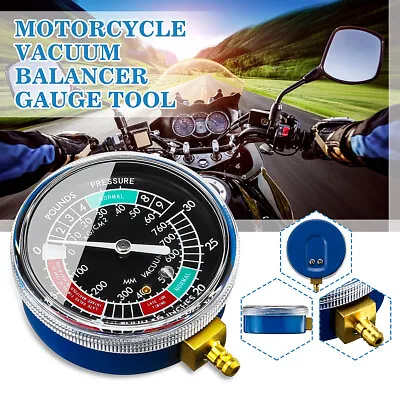 1pc Cylinder Motorcycle Fuel Vacuum Carburetor Synchronizer Gauge Carb Sync Tool • $11.39