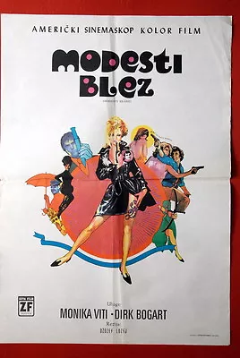 Modesty Blaise Monica Vitti 1966 Dirk Bogarde Rare Exyu Movie Poster • $66.99