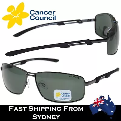 $49.95 • Buy Cancer Council Mens Sunglasses Metal Frame Aviator QUIRINDI Green Mono Polarized