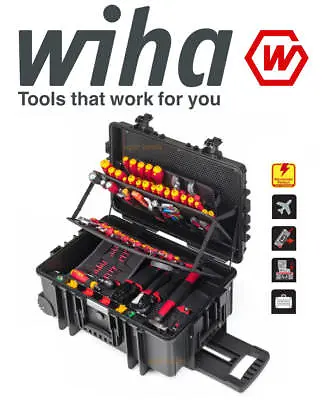 WIHA 42069 CompetenceXXL2 Electician VDE Screwdrivers PliersCrimper + Tool Kit • £1235