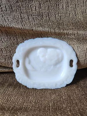 Westmoreland Vintage Milk Glass Soap Dish With Baby Chick On It • $20