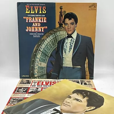 ELVIS PRESLEY: Frankie And Johnny 1966 Mono LPM-3553 LP W/ Insert & Bonus Photo • $47.50