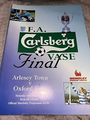 Arlesey Town V Oxford City Fa Vase  Final 13th  May  1995 • £1