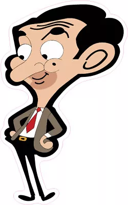 Mr. Mr Bean Standing Big Head Vinyl Bumper Sticker Window Decal Multiple Sizes • $5.25