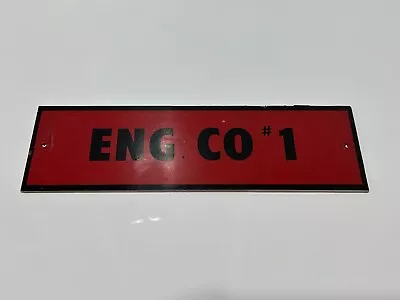 Vintage ENG CO #1 Sign From Fire Department Engine Company - 13  Long X 4  Wide • $89.99