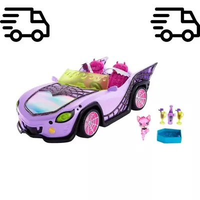 Monster High Ghoul Mobile Vehicle Purple Convertible Car With Spiderweb Details • $33.38