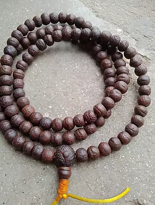 10.5mm Bodhi Mala From Nepal Tibetan Prayer Mala From Nepal • $50