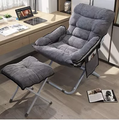Living Room Lazy Reclining Chair With Ottoman & Armrest With Footrest Stool • $99.99
