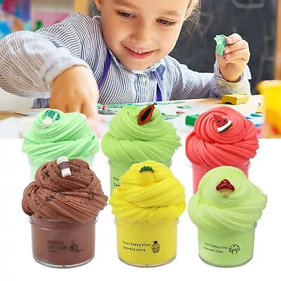 $12.39 • Buy 70ml DIY Butter Slime Fruit Kit Soft Non-Sticky Cloud Slime Scented Toy Kids AU