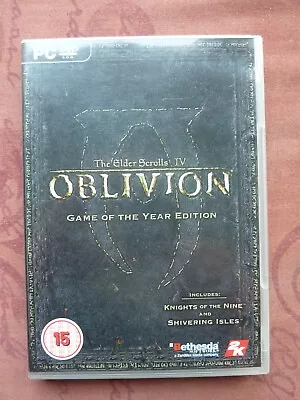 OBLIVION THE ELDER SCROLLS IV Game Of The Year PC Windows XP2000 And XP 64 Bit • £6.95