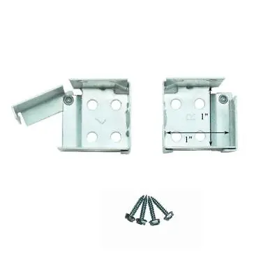  METAL Swing Gate MICRO Or MINI BLIND End Brackets For 1  X 1  Square Headrails • $6.95