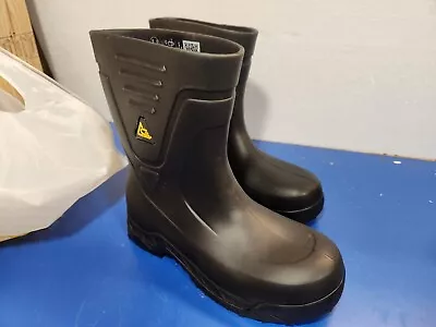 Bullfrog Pro II Rubber Boot Slip Resistant Plastic EVA/Rubber Men's 10 Black  • $29.99