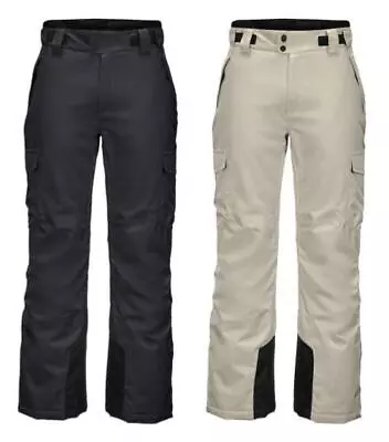Mens KILLTEC Combloux Insulated Ski Pants W/ Edge Protection & Snow Guard #36174 • $71.49