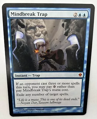 1x Mindbreak Trap - SLIGHTLY PLAYED - ZENDIKAR BLUE INSTANT TRAP CARD EXCELLENT • $62