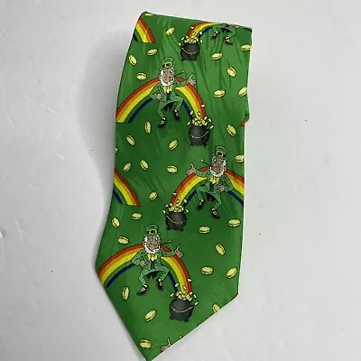 Keith Daniels Novelty Tie  Saint Patrick  Irish Leprechaun Pot Of Gold NEW • $11.19