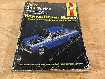 🇸🇪 Volvo 240 (1979-1993) Hayns Repair Manual *some Cover Wear But Pages Great • $10.99