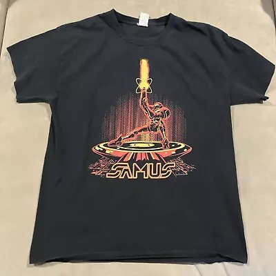 Vintage - Nintendo - Metroid - SAMUS - Black Graphic T Shirt - Men's Size Large • $29.99