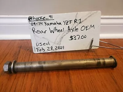 2009-2014 Yamaha YZF R1 Rear Wheel Axle OEM • $37