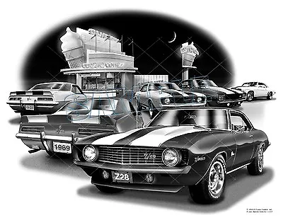 Camaro 676869  Muscle Car Auto Art Print #1107   Free Usa Shipping  • $24.99