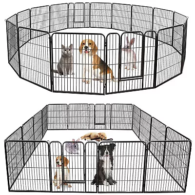 32 Inch Heavy Duty Dog Playpen 16 Panels Exercise Pen Pet Fence Cage With Doors  • $127.99