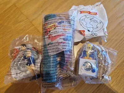 Vintage Sealed Mcdonalds Toys - Peanuts Hot Wheels Action Man Looney Tunes • £12