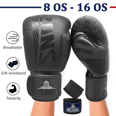 8oz-16oz Boxing Gloves Unisex MMA Training Fight Kickboxing AU Stock • $38.98