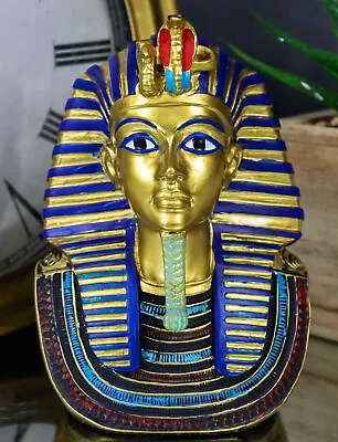 Ebros Golden Cobra Mask Of Pharaoh Egyptian King Tut Bust 4.25 H Figurine • $23.99