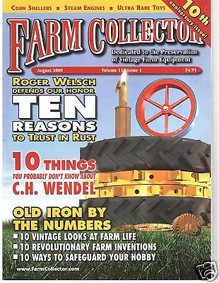 Farm Collector 10th Anniversary CH Wendel 10 Steam Engines • $19.37