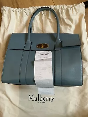 Original Mulberry Bayswater  Blue Leather Hand Bag • £300