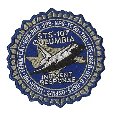 STS-107 NASA Space Shuttle Columbia FBI Incident Response Recovery Patch • $25.63