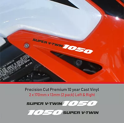 1050 Super V-Twin Decal Sticker Premium 10 Year Vinyl FIT Suzuki V-Strom NON OEM • £6.99