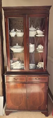 £125 • Buy Display Cabinet Glass & Wood, Probably Mahogany. Excellent Condition 