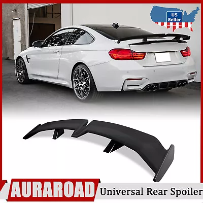 Universal 55 Inch Rear Trunk Spoiler Wing With Adhesive Matte Black PRO Style  • $84.99