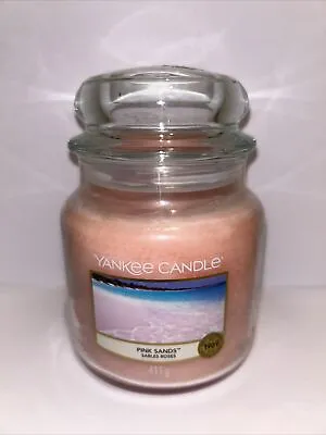 Yankee Candle Home Inspiration Pink Sands/Medium Jar 411g/65-75Hrs/Floral Scent • £10