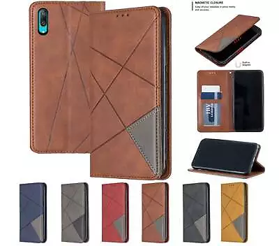 Huawei Y7 Pro 2019 Pu Leather Slim Flip Case Patterned Collage Style • $8.50